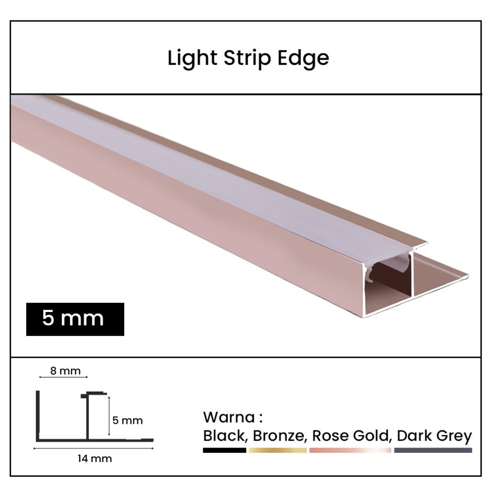 [5mm] light strip edge